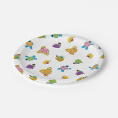 Sesame Street Tropical Pattern Pappteller (Schrägansicht)