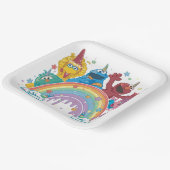 Sesame Street Unicorn Rainbow Pappteller (Gewinkelt)