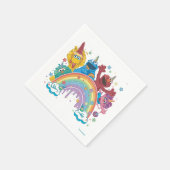 Sesame Street Unicorn Rainbow Serviette (Ecke)