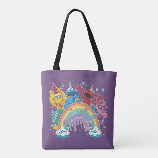 Sesame Street Unicorn Rainbow Tasche (Rückseite)