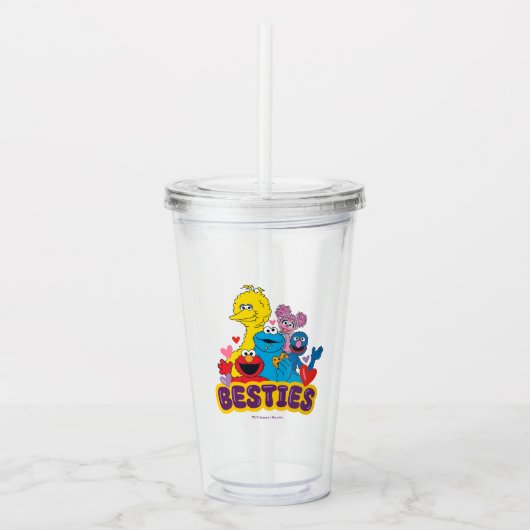 Sesame Street Valentine Besties Acryltrinkbecher (Vorderseite)