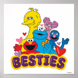 Sesame Street Valentine Besties Poster