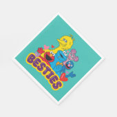 Sesame Street Valentine Besties Serviette (Ecke)