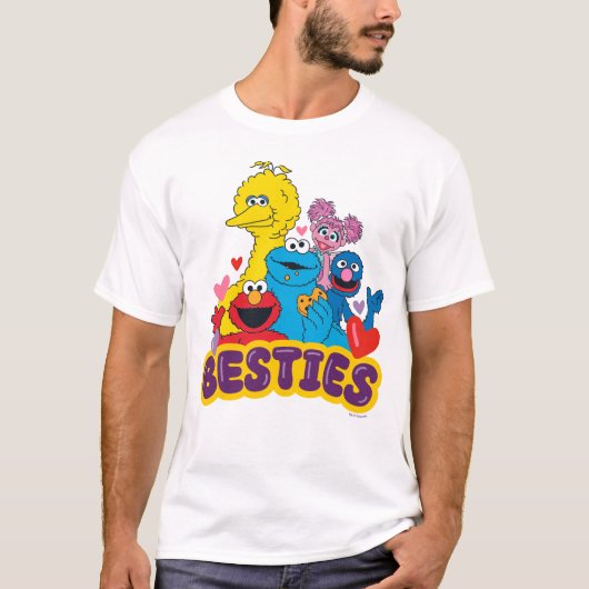 Sesame Street Valentine Besties T-Shirt (Vorderseite)