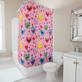 Sesame Street Valentine Hearts Pattern Duschvorhang (Beispiel)