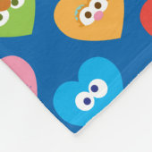 Sesame Street Valentine Hearts Pattern Fleecedecke (Ecke)