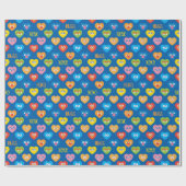 Sesame Street Valentine Hearts Pattern Geschenkpapier (Flach)