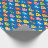 Sesame Street Valentine Hearts Pattern Geschenkpapier (Ecke)
