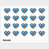 Sesame Street Valentine Hearts Pattern Herz-Aufkleber (Blatt)
