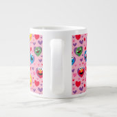 Sesame Street Valentine Hearts Pattern Jumbo-Tasse (Rückseite)