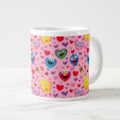 Sesame Street Valentine Hearts Pattern Jumbo-Tasse (Vorderseite Rechts)