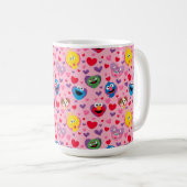 Sesame Street Valentine Hearts Pattern Kaffeetasse (VorderseiteRechts)