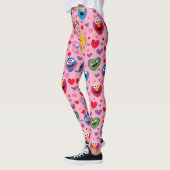 Sesame Street Valentine Hearts Pattern Leggings (Links)