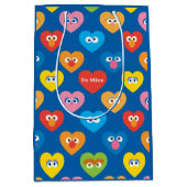 Sesame Street Valentine Hearts Pattern Mittlere Geschenktüte (Vorderseite)