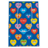 Sesame Street Valentine Hearts Pattern Mittlere Geschenktüte (Rückseite)