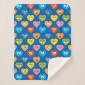 Sesame Street Valentine Hearts Pattern Sherpadecke (Vorderseite)