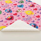 Sesame Street Valentine Hearts Pattern Sherpadecke (3/4)