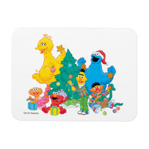 Sesame Street   Weihnachtsfreunde Magnet