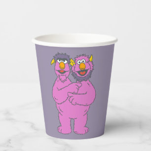Sesame Street Zwei-Köpfe-Monster Pappbecher