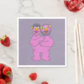 Sesame Street Zwei-Köpfe-Monster Serviette (Beispiel)