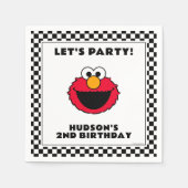 Sesame Street's Elmo Checkerboard Birthday Serviette (Vorderseite)