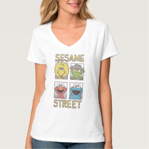 Sesame StreetVintage Character Comic 2 T-Shirt