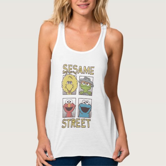 Sesame StreetVintage Character Comic 2 Tank Top (Vorderseite)