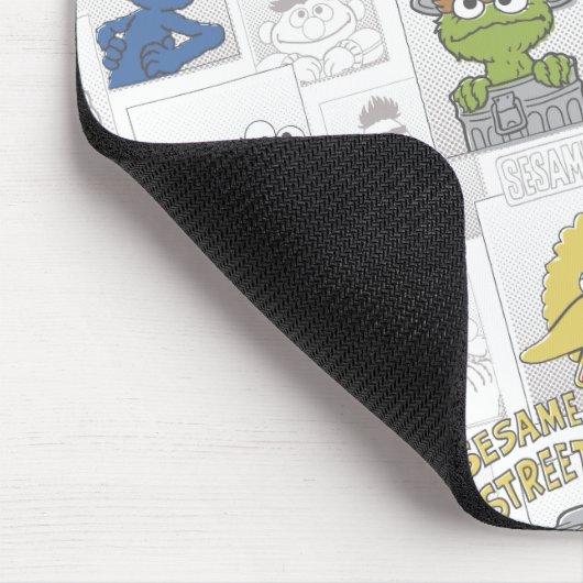 Sesame StreetVintage Comic Pattern Mousepad (Ecke)