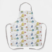 Sesame StreetVintage Comic Pattern Schürze (Vorderseite)