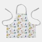 Sesame StreetVintage Comic Pattern Schürze (Vorderseite)