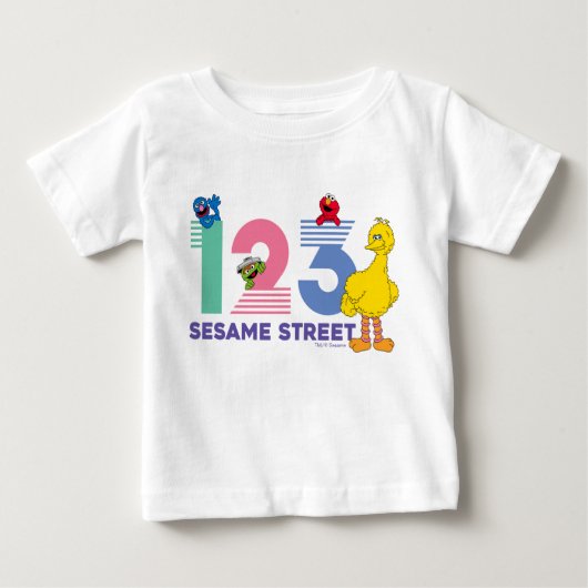 Sesamstraße 123 baby t-shirt (Vorderseite)