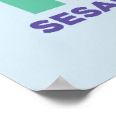 Sesamstraße 123 poster (Ecke)