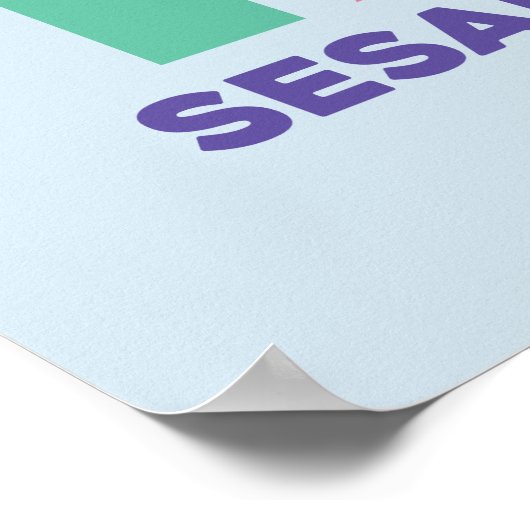 Sesamstraße 123 poster (Ecke)