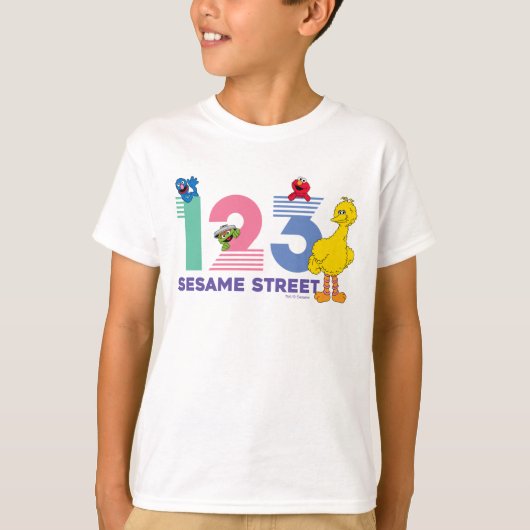 Sesamstraße 123 T-Shirt (Vorderseite)