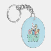 Sesamstraße 90er Jahre Vintag Surf Schlüsselanhänger (Vorderseite links)