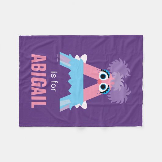 Sesamstraße | A ist für Abby Fleecedecke (Vorderseite (Horizontal))