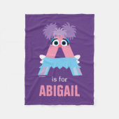 Sesamstraße | A ist für Abby Fleecedecke (Vorderseite)
