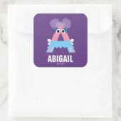 Sesamstraße | A ist für Abby Quadratischer Aufkleber (Tasche)