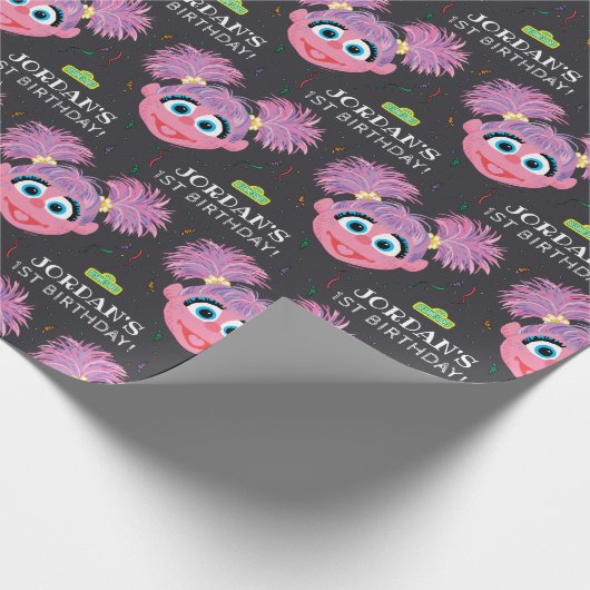 Sesamstraße | Abby Cadabby Birthday Chalkboard Geschenkpapier (Ecke)