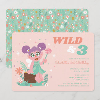 Sesamstraße - Abby Cadabby | Wild & Three Einladung