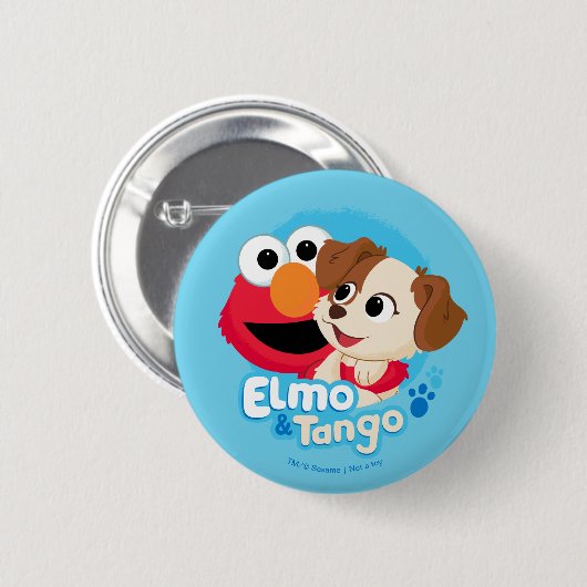 Sesamstraße | Abzeichen Elmo & Tango Button (Vorne & Hinten)