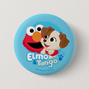 Sesamstraße Abzeichen Elmo & Tango Button