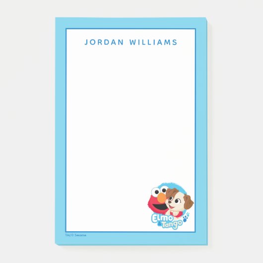 Sesamstraße | Abzeichen Elmo & Tango Post-it Klebezettel (Vorderseite)