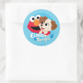 Sesamstraße | Abzeichen Elmo & Tango Runder Aufkleber (Tasche)