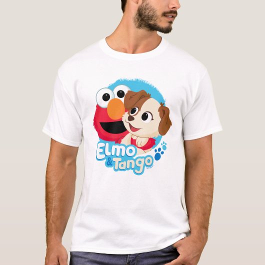 Sesamstraße | Abzeichen Elmo & Tango T-Shirt (Vorderseite)