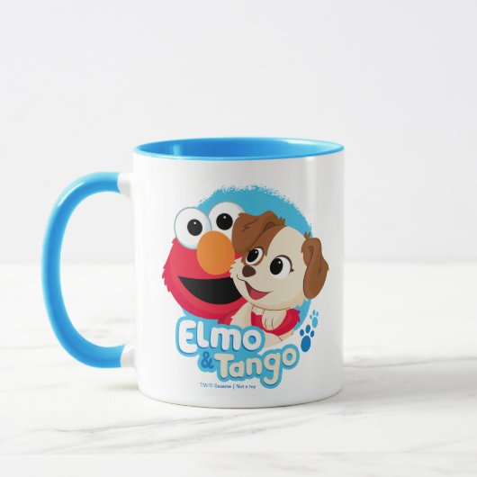 Sesamstraße | Abzeichen Elmo & Tango Tasse (Links)