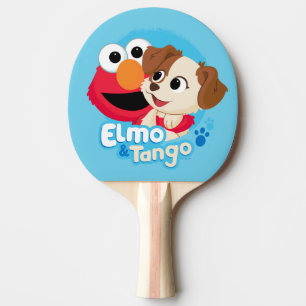 Sesamstraße   Abzeichen Elmo & Tango Tischtennis Schläger