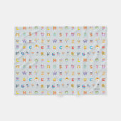 Sesamstraße | Alphabet - Buchstaben Fleecedecke (Vorderseite (Horizontal))