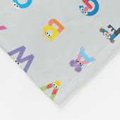 Sesamstraße | Alphabet - Buchstaben Fleecedecke (Ecke)