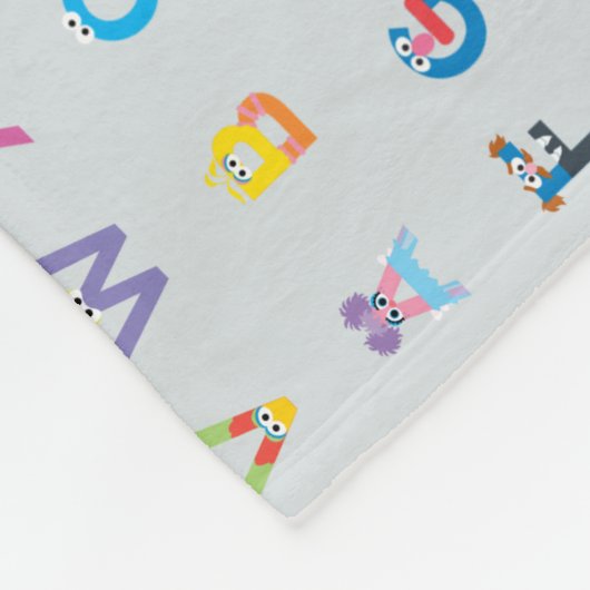 Sesamstraße | Alphabet - Buchstaben Fleecedecke (Ecke)